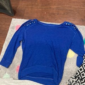 Blue long sleeve shirt